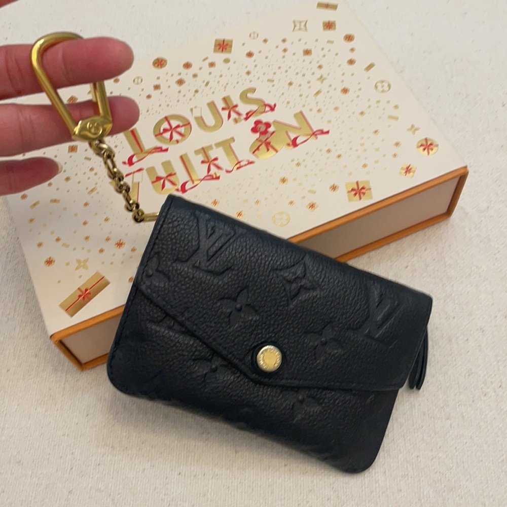 24HR SALE Louis Vuitton Key Pouch Monogram Empreinte Leather